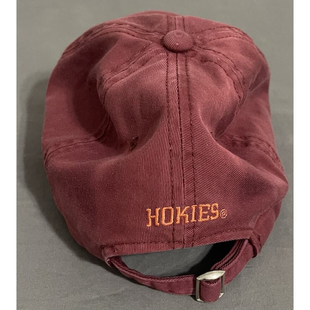 Signatures Official Virginia Tech Hokies Adjustable Hat Cap Maroon VT Logo - Picture 3 of 8